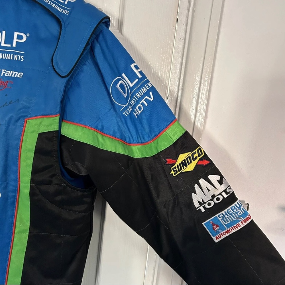 RARE chase authentics DLP Texas SIGNED tony raines NASCAR jacket mens m 2006 - Picture 4 of 8